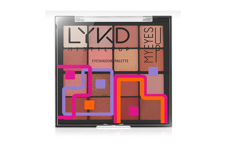 پلت سایه 16 رنگ شماره 570 لایکد LYKD