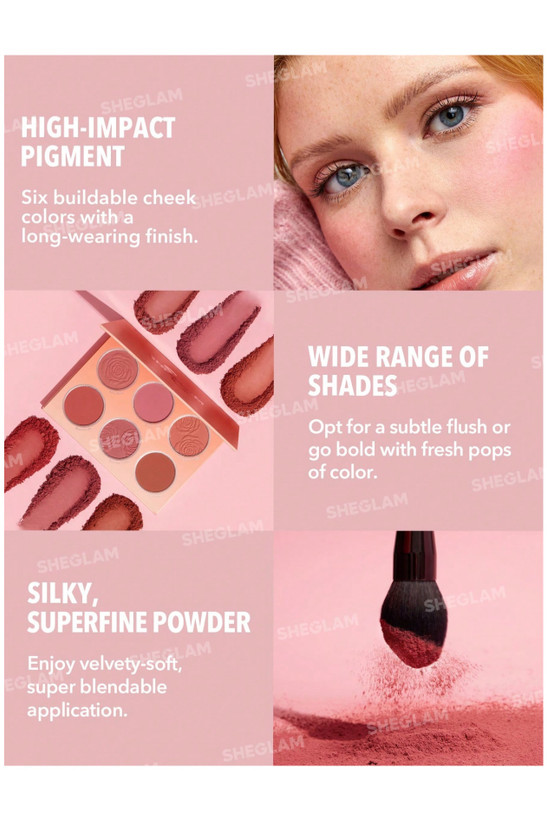 پالت رژ گونه Floral flush شیگلم SHEGLAM
