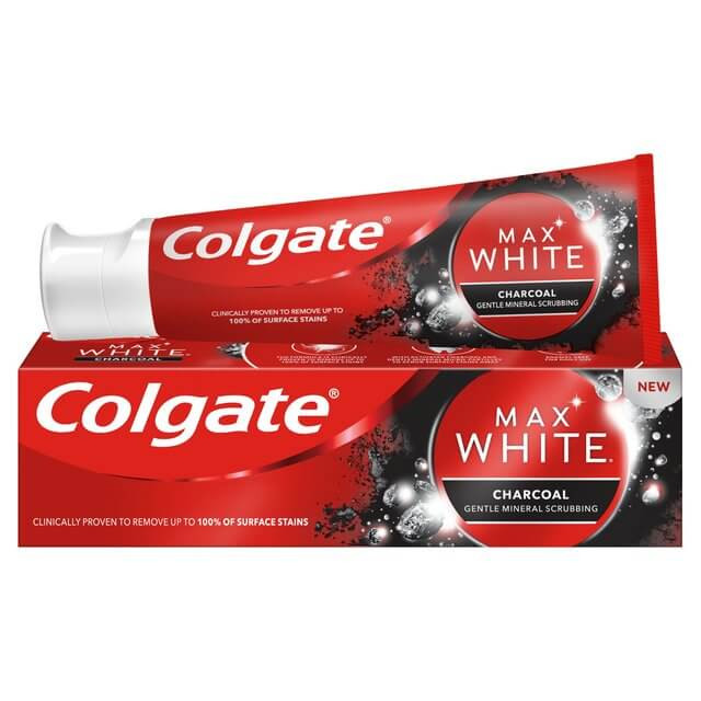 خمیردندان زغالی کلگیت Max White Carbon حجم 75میلی