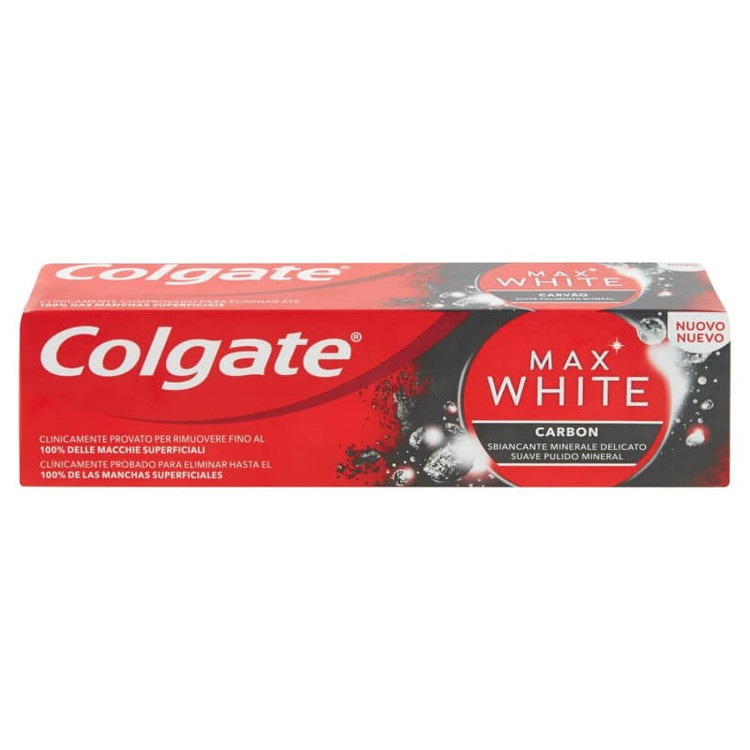 خمیردندان زغالی کلگیت Max White Carbon حجم 75میلی