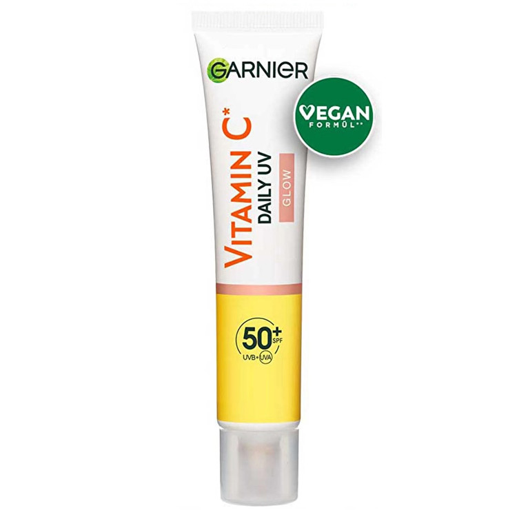 ضد آفتاب فلوئیدی ویتامین c رنگی گارنیر با spf 50